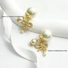 Autumn Pearl Tassel Bow Stud Earrings – Women's Sweet Style