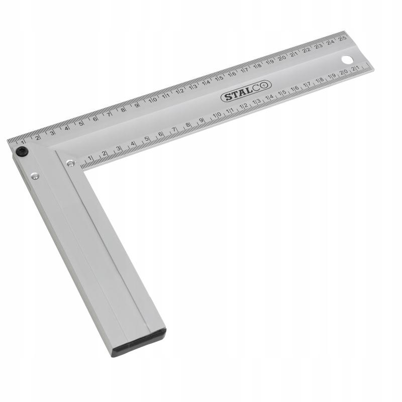 Aluminum Carpenter's Square with Measuring Scale, 45 and 90 Degrees