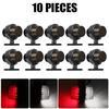 Smoke Double Face Outline Lamp LED Side Marker Light Red Amber Turn Signal Stop Warning Lamp For Truck Trailer Lorry Van 12V 24V