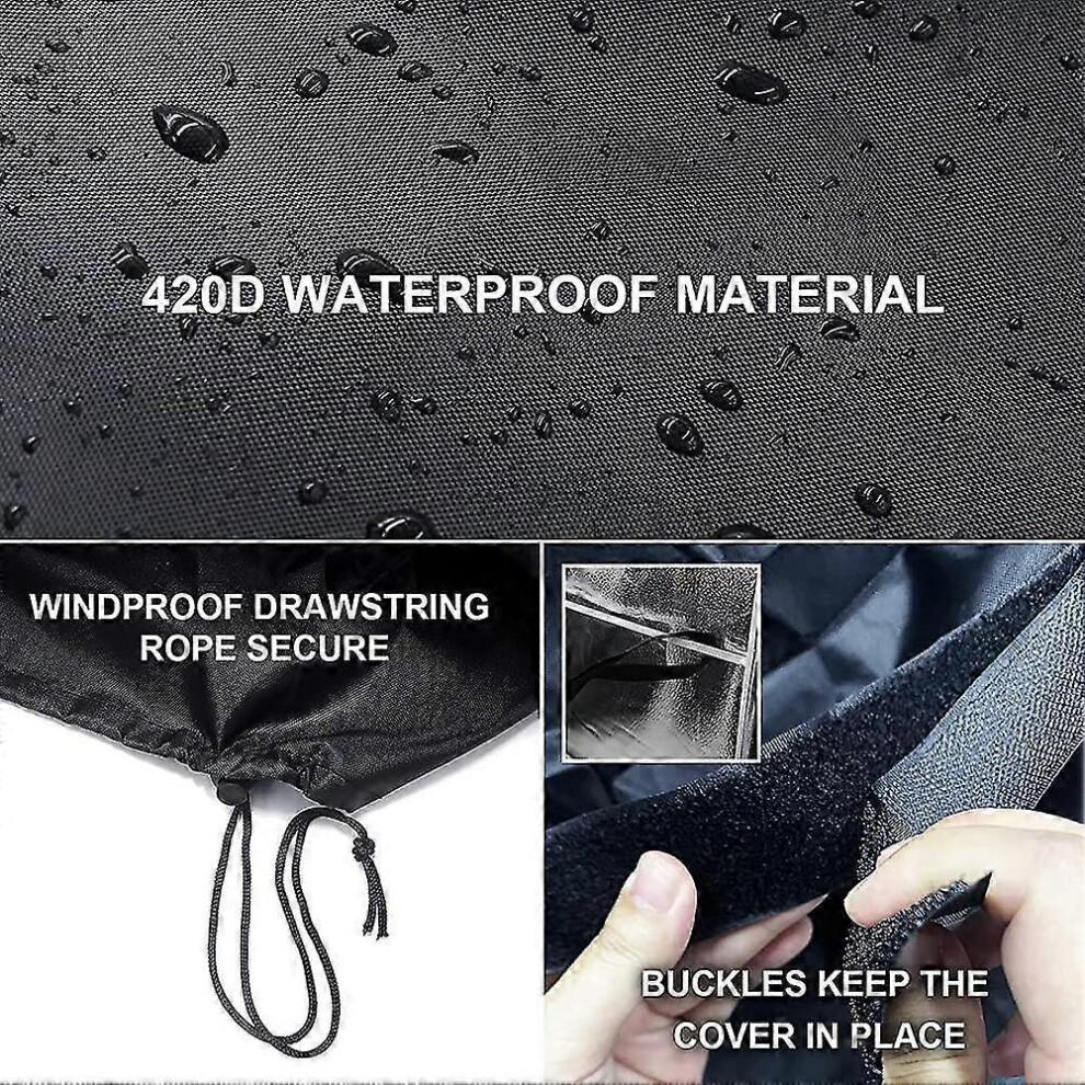 acsergery Garden Furniture Covers, Waterproof Patio Furniture Cover 213x132x74cm, Anti-UV Outdoor Table Chair Dust Cover