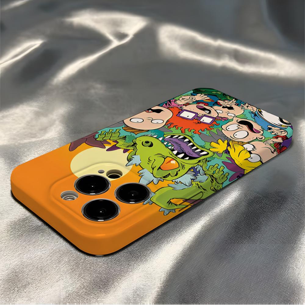 Lovely Funny Cartoon R-Rugrats Phone Case For IPhone 16 Pro Max 15 14 13 12 11 Pro11 Mini 2025 16 Glossy HD Film Cover