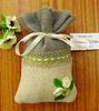 20 небольших пляжных мешочков для свадебных подарков из мешковины, деревенские мешочки для вечеринок, джутовые мешочки с завязками и индивидуальной биркой 4"x6.5