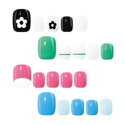 Наклейки для гелевого педикюра Wake Make (Легкая посадка+) 10 видов