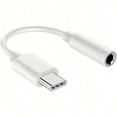 Адаптер USB Type-C на 3,5 мм гнездо для наушников, кабель-донгл USB-C на Aux Audio, совместимый с 16 Pro