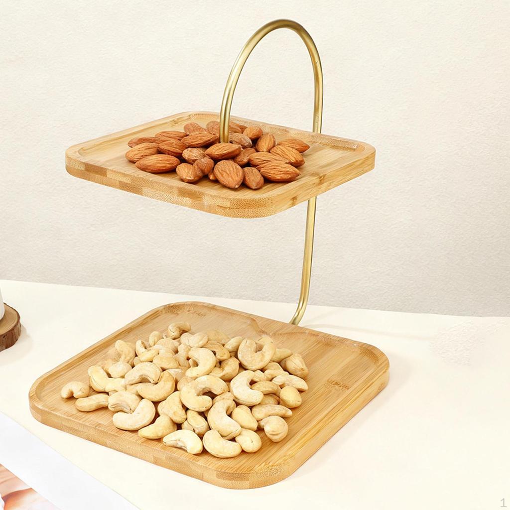 Бамбуковая подставка для кексов, подставки для десертов, стол для празднования