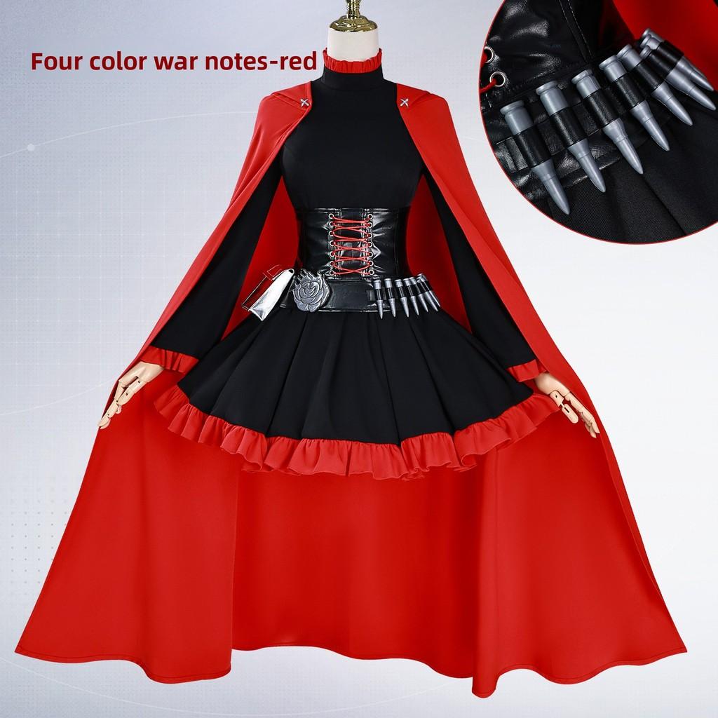 Rwby Ruby Rose Weiss Schnee Cosplay Costume With Polyester For Anime Conventions And Dress Up