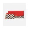 DakS Men S Red Check Colorblock 3 Fold Long Wallet Dcwa2f401r2