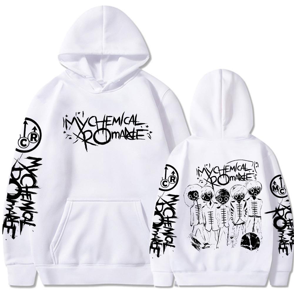 Группа My Chemical Romance Мультяшные Винтажные Худи Мужская Женская Одежда Готические Панк Худи с Капюшоном Повседневные Свитшоты с Длинным Рукавом