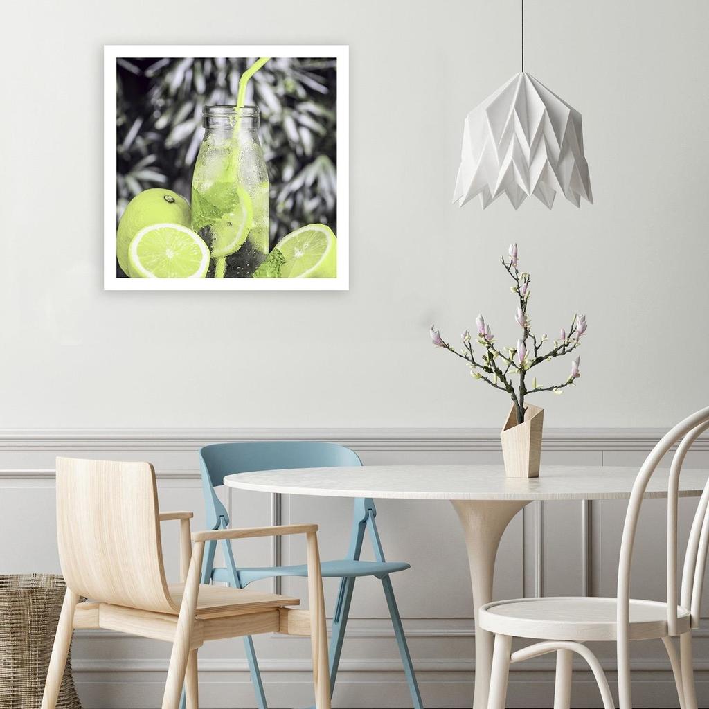 Canvas print, Beverage and limes