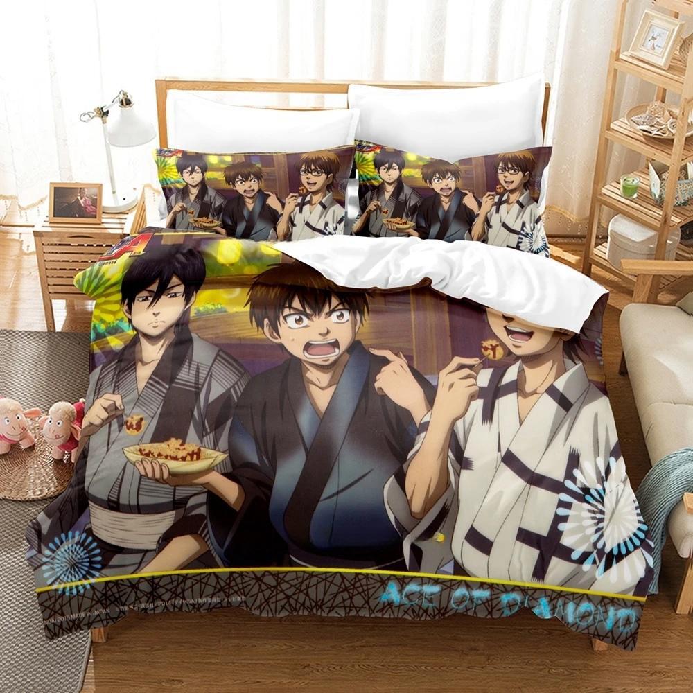 3d Print  Ace Of Diamond 2_3pcs Bedding Set Boys Girls Twin Queen Size Duvet Cover Pillowcase Bed Kids Adult Home Textiles
