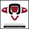 Suede Steering Wheel Cover & Button Stickers for Tesla Model Y/3