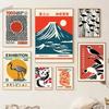 Vintage Culture of Japan Posters and Prints Canvas Wall Art Painting Nature Mount Fuji Japanese Exhibition Poster for Home Decor