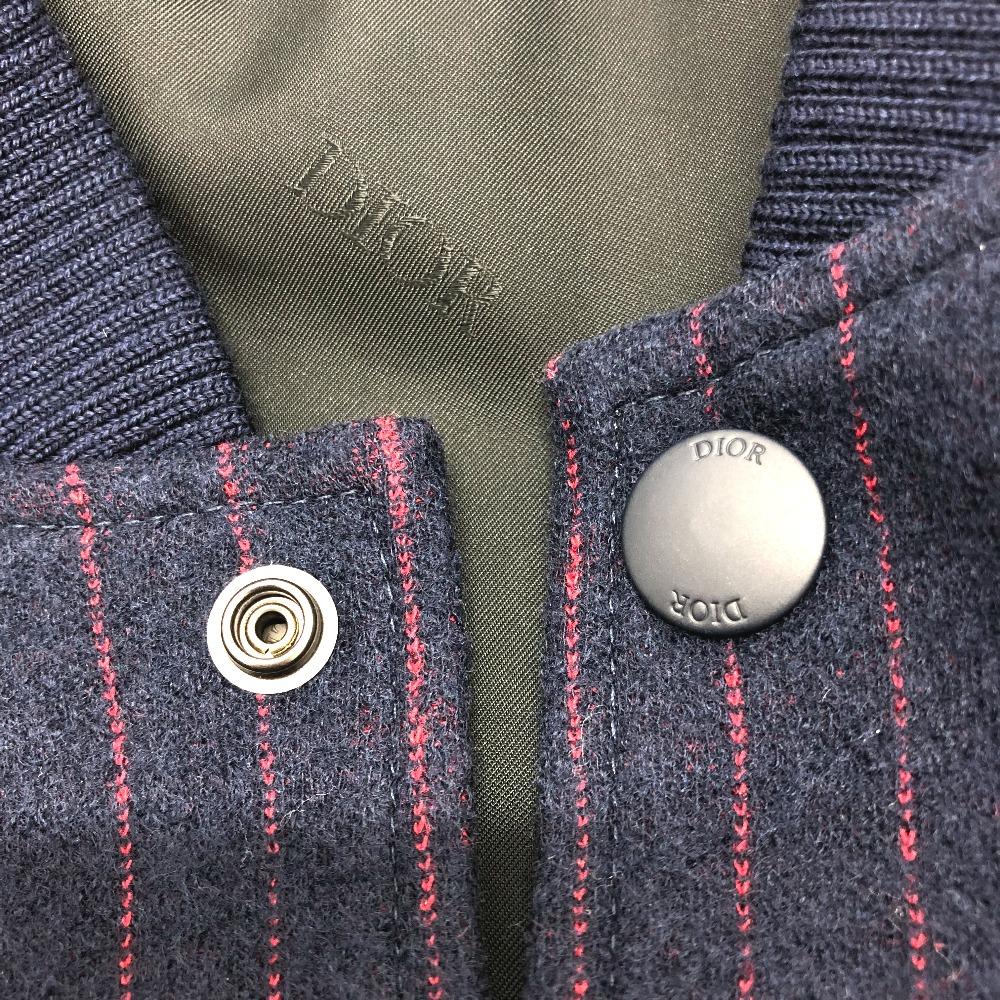 Dior 213J431A0738 atelier street style Blouson Jacket wool / cotton Navy