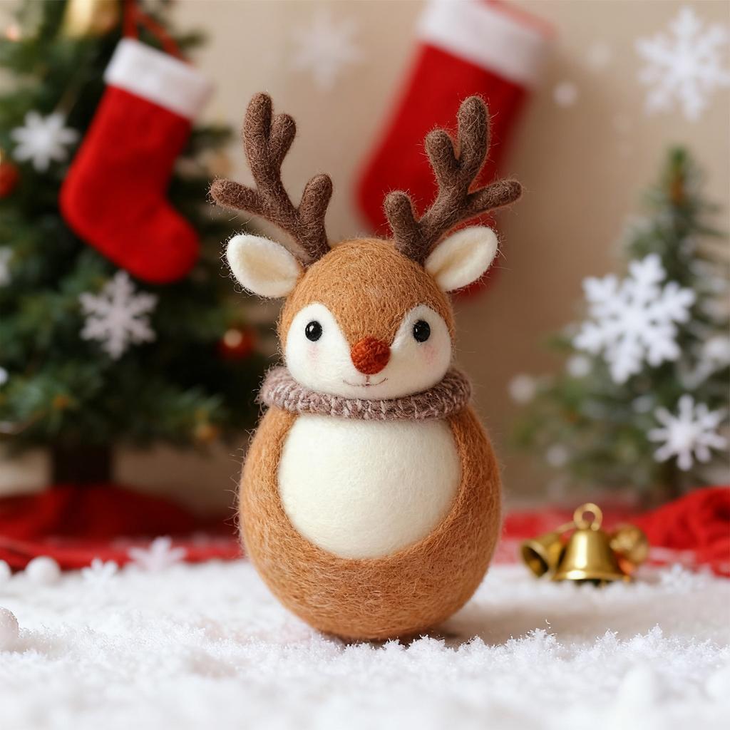 Christmas Ornaments, Handmade Wool Christmas Decor - Gift For Kids