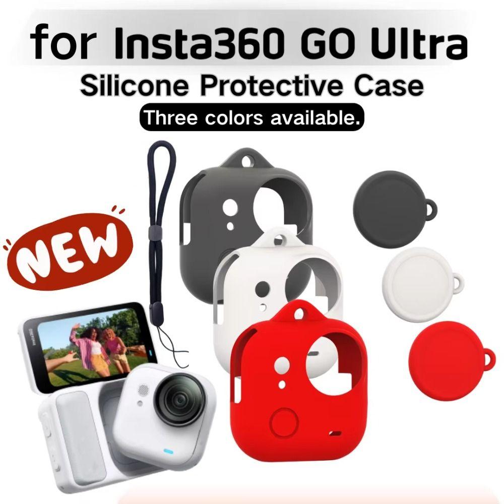Anti-scratch Protective Case Silicone Sleeve Cover for Insta360 Go Ultra Thumb Camera Accessories