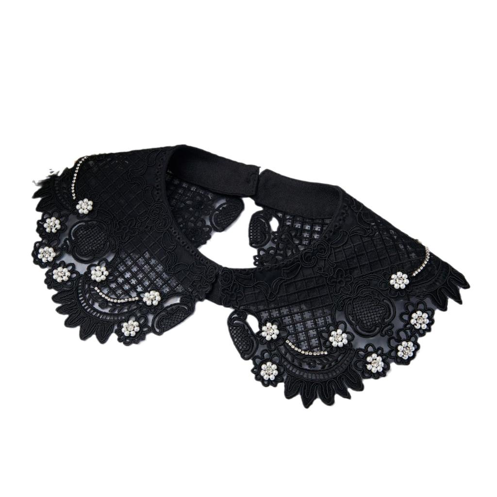 Women Handmade Fake Collar Shawl Decoration Ladies Sweater False Collars Lapel Top Women Apparel Accessories