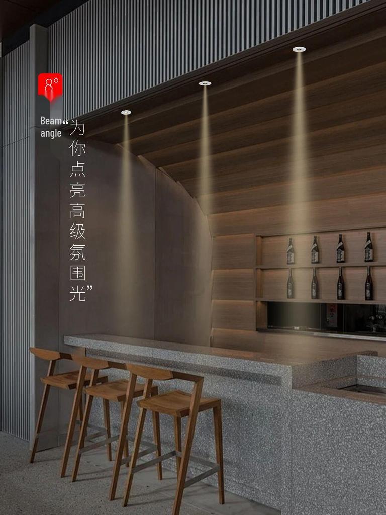 Recessed Spotlight Wall Washer for Hotel Clubhouse Display Cabinets