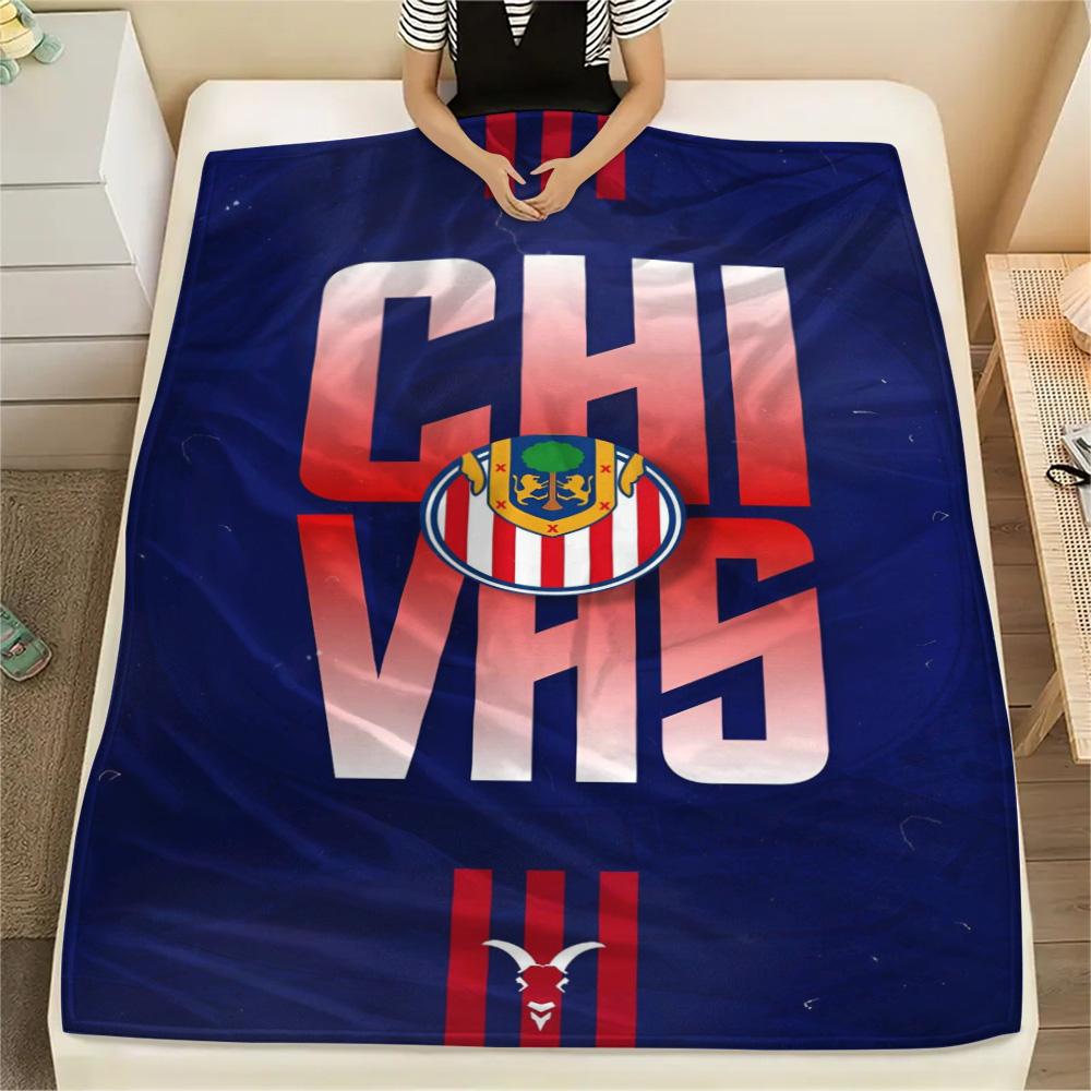 1Pc Chivas Fondo De Pantalla Print Flannel Blanket High Quality Warm Comfortable Cover for All Seasons Perfect for Gifts Home Decor