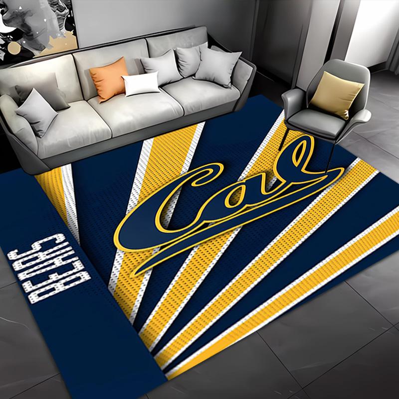 1pc California Golden Bears Entrance Mat, Non-Slip Mat Area Rug,Room Decor, Outdoor Decor, Kitchen Rug,Doormat - Machine Washable, Easy to Clean