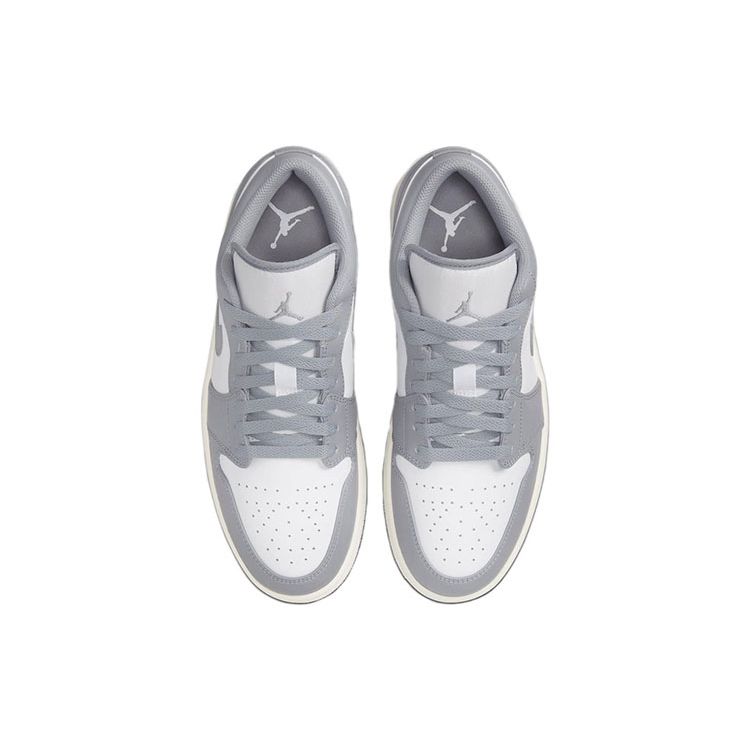 Air Jordan 1 Low Vintage Серые мужские кроссовки Stealth White Sail 553558-053