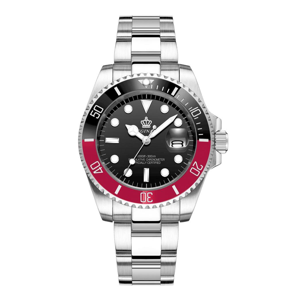 Мужские зеленые часы Submariner Date из нержавеющей стали – Высококлассный минимализм, Водонепроницаемые, Вращающийся безель, Спортивный дизайн для студентов