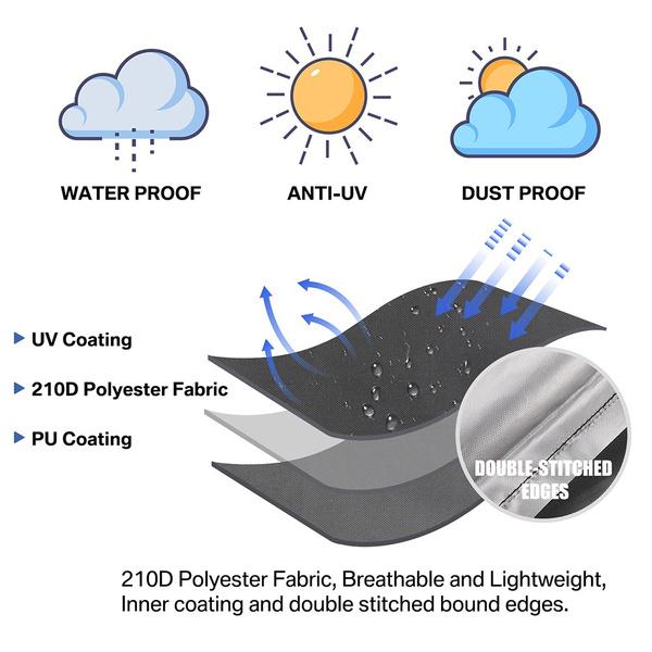 Teynewer Waterproof 210D Oxford Cloth Large Hanging Swing Egg Chair Cover Home Garden Patio Outdoor Protect Home Furniture From Dust Rain Sun