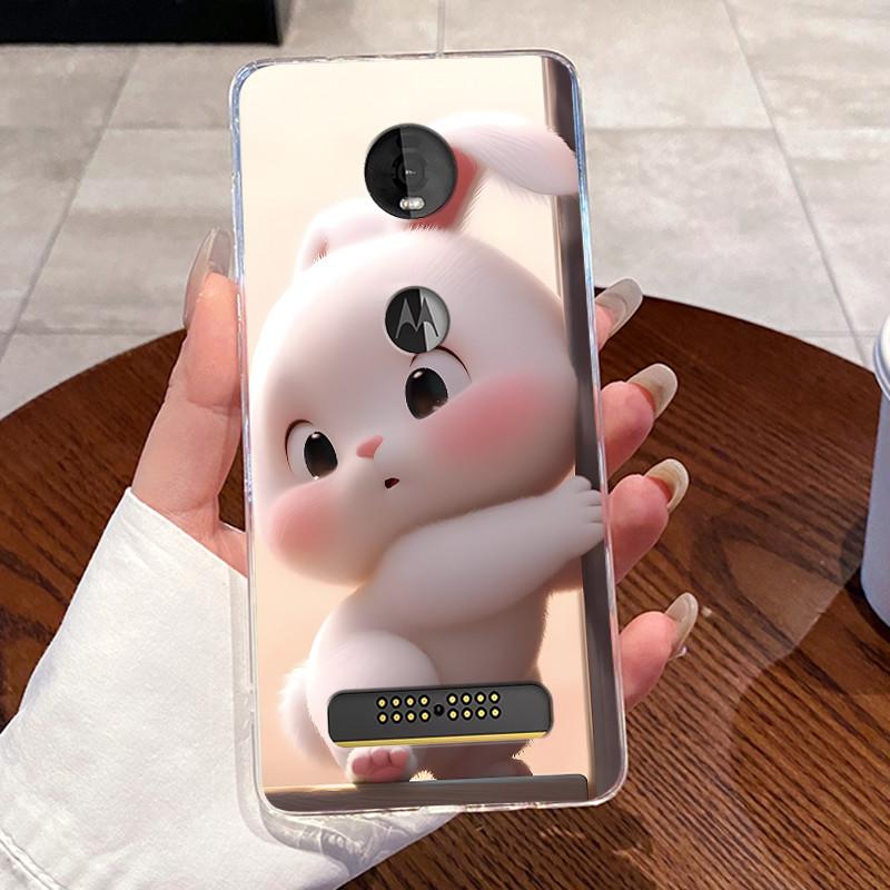 Casing For Motorola Moto Z4 Play Case Aesthetic Fashion Cute Cat Astronaut Soft Silicone Protective Cover Transparent Phone Case