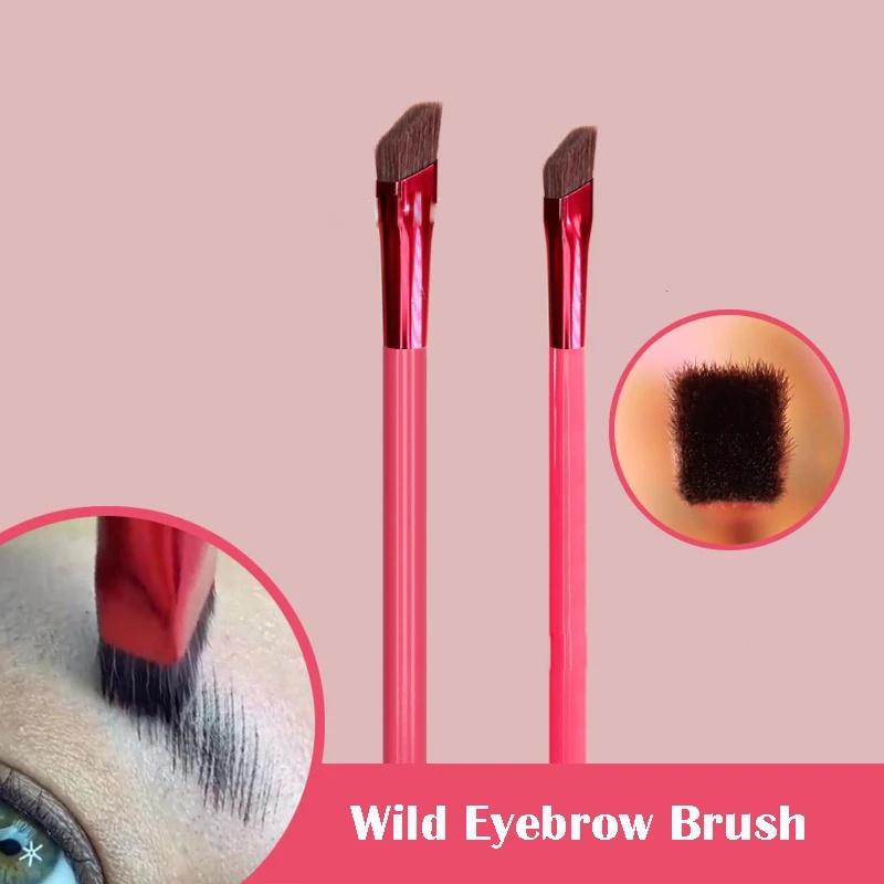 Кисть для бровей Wild Eyebrow Brush, многофункциональная, имитация волосков бровей, кисть для макияжа, квадратные кисти для макияжа