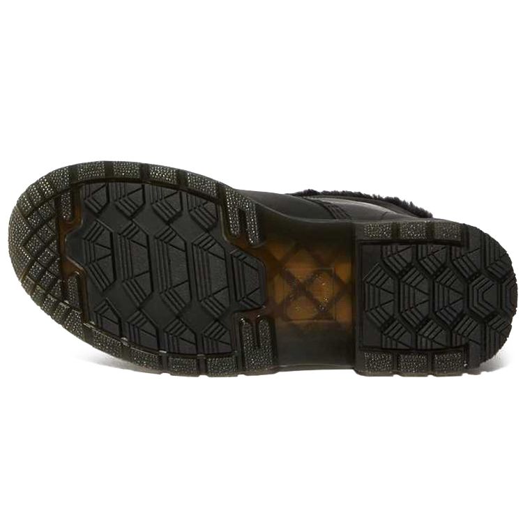 Dr. Martens 1460 Wintergrip Кожаные Повседневные Ботинки для Улицы Женские ботинки Черный 24015001