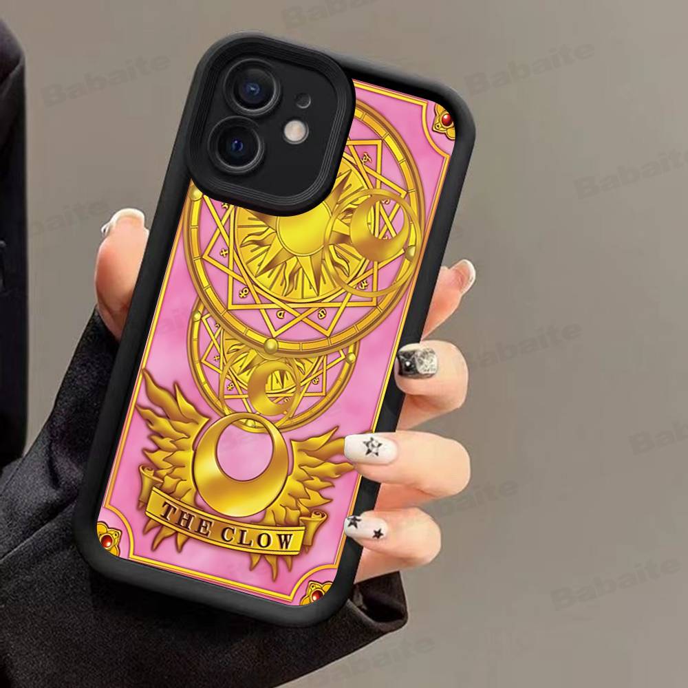 Чехол для телефона CardcaptorS S-Sakura из аниме для IPhone 16 15 14 Plus 13 12 11 17 Pro Max Pro Мягкий чехол