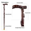 Brown Cicada Bamboo Wooden Single Joint Fashion Walking Stick Decorative Cospaly Cane Halloween Mace Crutch  Wand Crosier 92cm