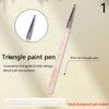 1 шт. Треугольная кисть для рисования, кисть для нейл-арта, французские линии, полоски, сетка, цветок, бабочка, треугольная кисть для рисования, инструменты для маникюра