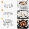 Egg Steamer Rack - Stainless Steel Trivet for 6, 8 Quart Pressure Cooker, Compatible for Instant Pot Accessories, Cooks 18 Eggs