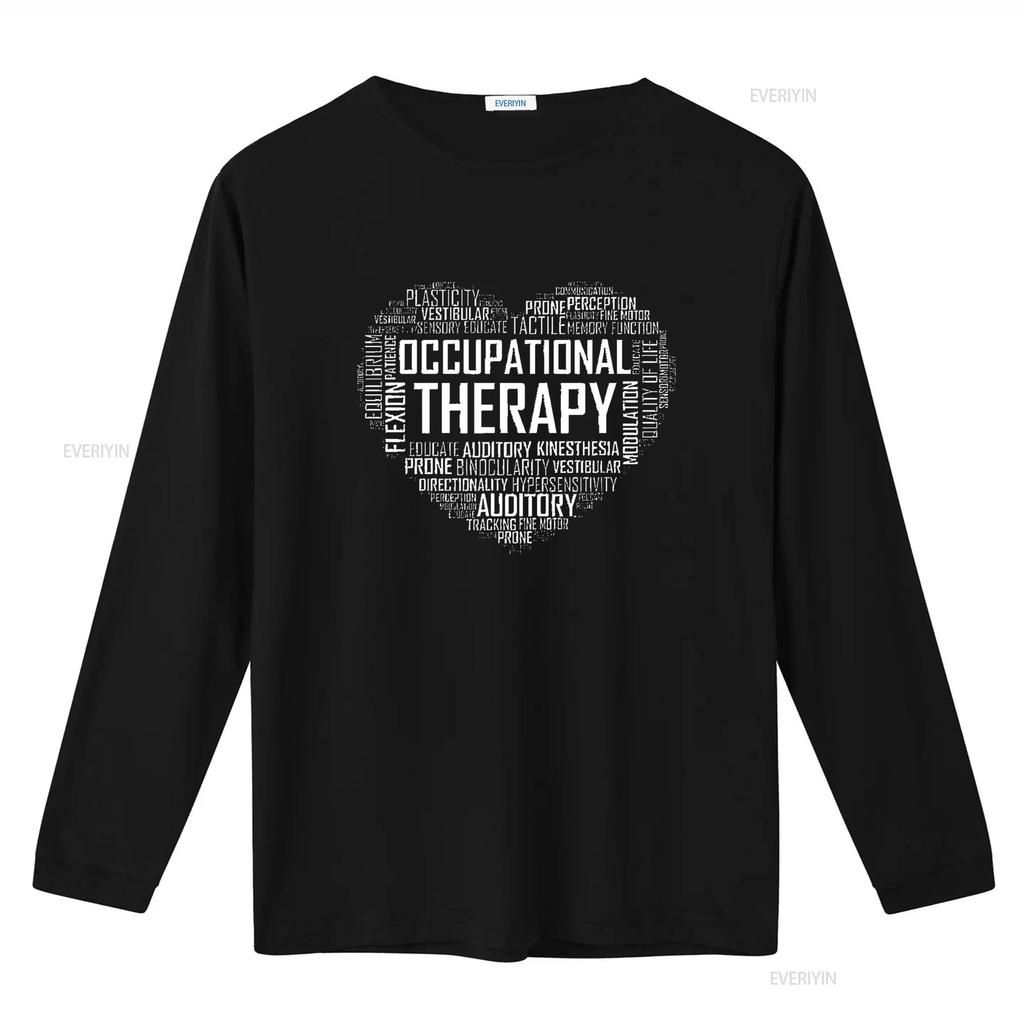 Женская футболка OT Occupational Therapy Месяц терапевта Черная Средняя винтажная стираная мягкая универсальная стильная топ для повседневной носки