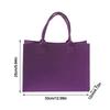 Casual Felt Shoulder Bag Large Capacity Solid Color Tote Bag Shopping Bag Woman Girls