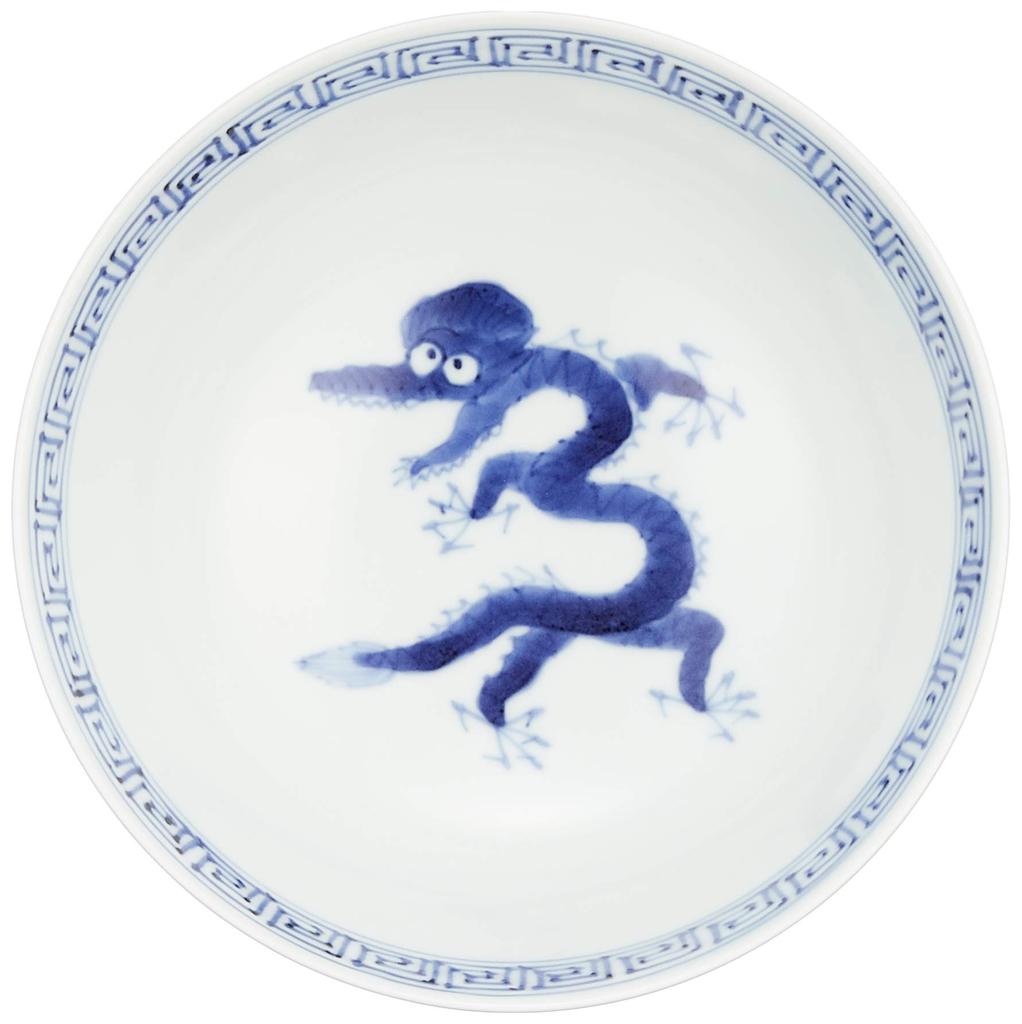 Arita Ware Fukuju Toen [Ultimate Ramen Bowl] Gosumaki Dragon Pattern Diameter Approx. 18 X Height 8cm Ramen Bowl Ceramic Ceramic Microwave Dishwasher