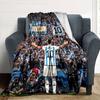 Football Messi Blanket Ultra-Soft Great for Office Chair Bed Couch Four Seasons Multipurpose Playful Design Gift for Travel Home Birthdays