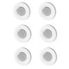 3/6/12pcs Self-adhesive Magnetic Remote Holder - Wall Mount for TV/AC/DVD Remotes, White Space-Saving Design