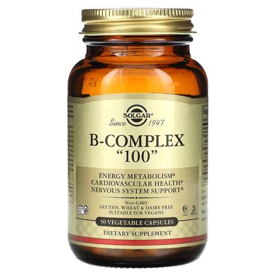B Complex "100", 50 растительных капсул