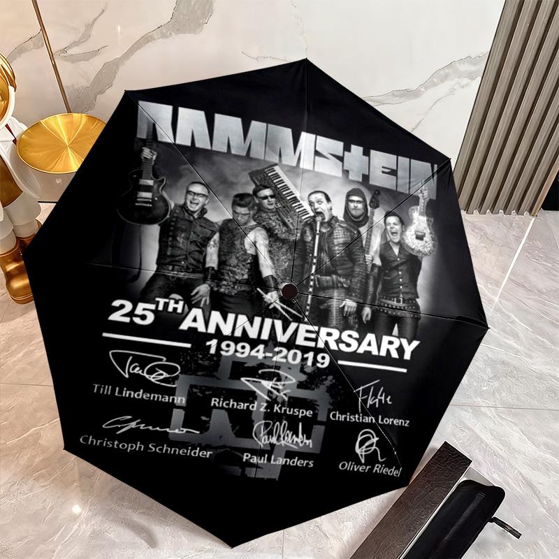 Известная немецкая рок-хэви-метал группа Rammstein Тилль Линдеманн Зонт, портативный железный зонт, незаменимый для путешествий и кемпинга H16