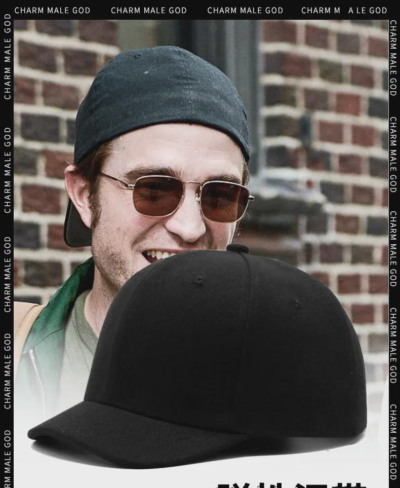 Мужская бейсболка большого размера с герметичным жестким верхом и короткими полями — модная, двусторонняя, в стиле «утконос» для пар