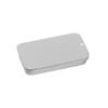 2Pcs Metal Rectangular Empty Mini Tin Box Rust-proof Storage Organizer Mini Tin Box Tinplate Push Candy Pill Cases with Push Lid