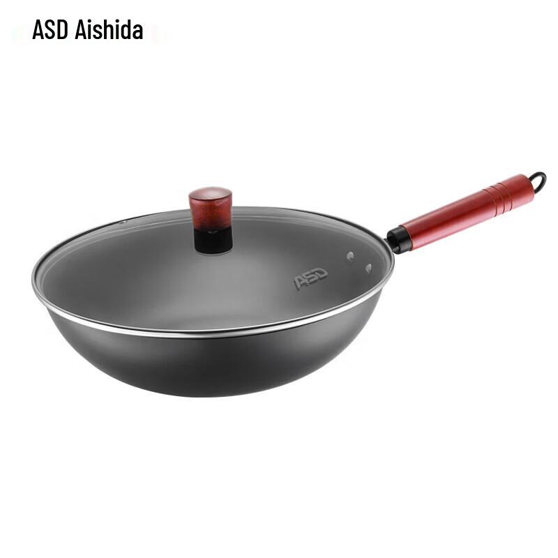 ASD Чугунный вок для жарки без покрытия