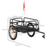 Folding Steel Bicycle Trailer with 16-Inch Wheels, Max Load 40 kg, and Universal Tow Bar