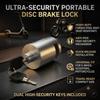 E-Bike Scooter Motorcycle Portable Quick Release Disc Brake Lock Anti-Theft Security Disk Lock with Keys Cycling Accessories 4