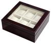 IGIMI Watch Holds 6 Wooden with Brown Wood Grain Labor Appreciation Box, Watches, Window, Pattern, Senari,