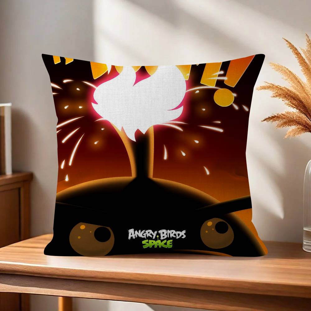 Animation AAAngry Birds Cartoon Pillow Gift Home Office Decoration Bedroom Sofa Car Cushion Cover case x