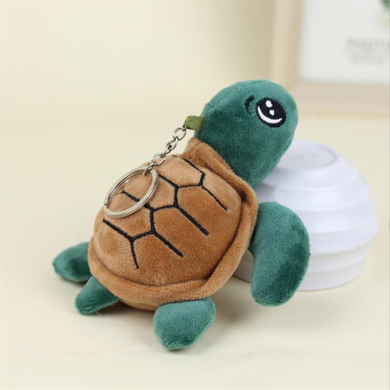 Брелок для ключей с изображением морского животного в виде большой морской черепахи 14 см, мягкая игрушка, маленькая подвеска, брелок для сумки, украшения