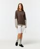 DEPOUND Striped Layered Logo T-Shirt [Brown]