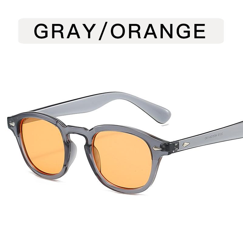 New Ocean Rivet Round Sunglasses – Celebrity-Style European American Retro Shades